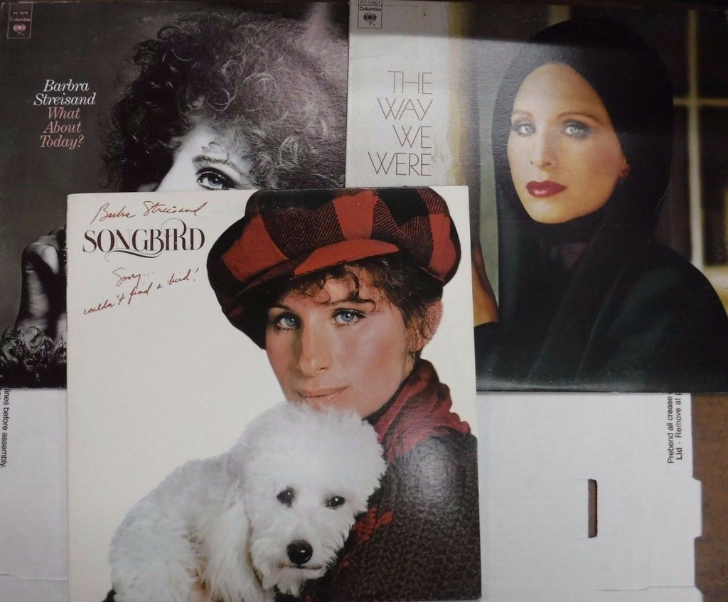 Barbara Streisand Lot of 3 33rpm Vinyls Songbird, The Way we Where 081517DBE