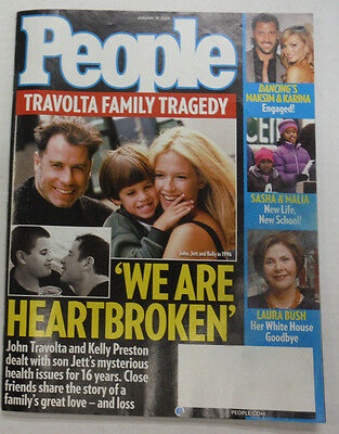People Magazine John Travolta Sasha & Malia January 2009 052615R2