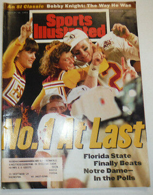 Sports Illustrated Magazine Florida State & Notre Dame January 1994 012815R
