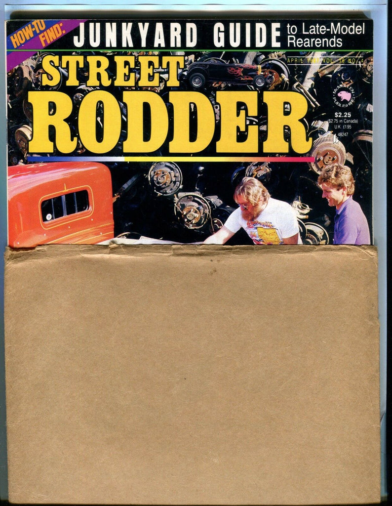 Street Rodder Magazine April 1987 EX In Original Mailer 022817nonjhe