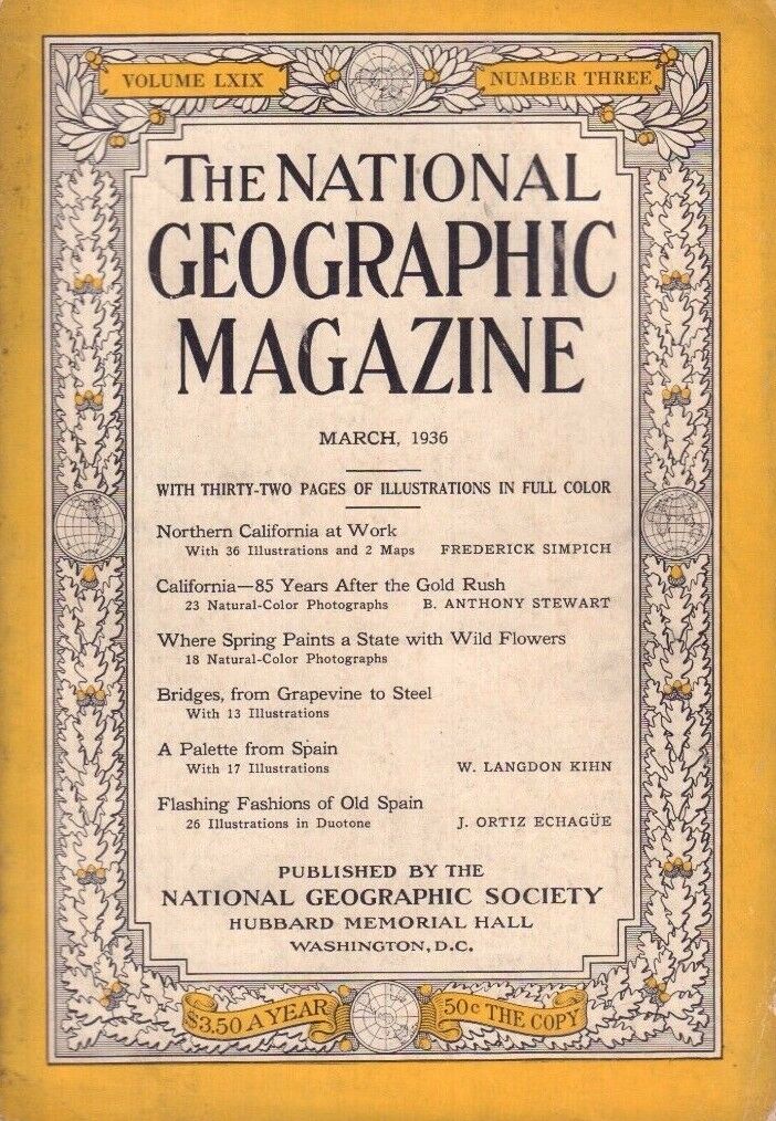 National Geographic March 1936 Northern California at Work 020717DBE