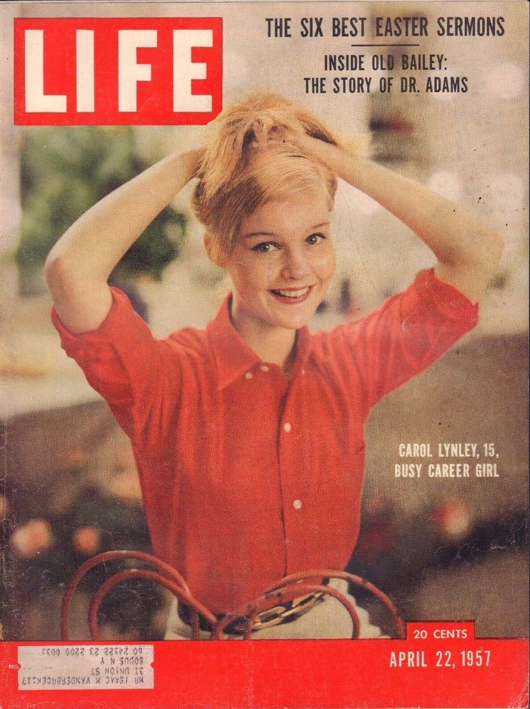 Life April 22 1957 Carol Lynley, Dr. Adams w/ML VG 092916DBE2