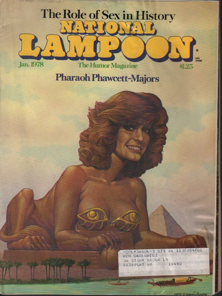 National Lampoon January 1978 Pharaoh Phawcett-Majors 011019AME