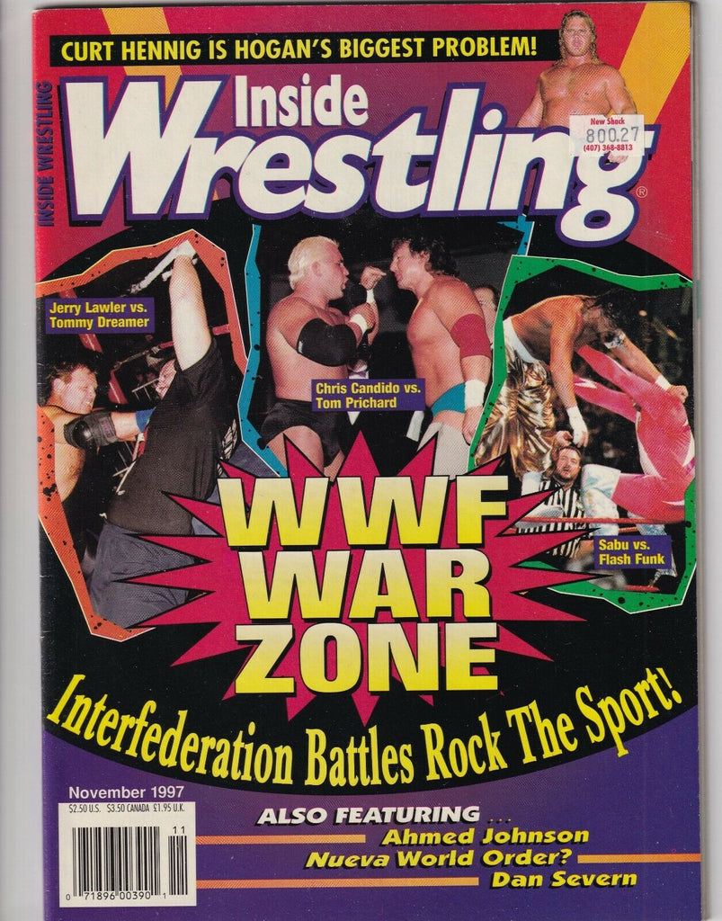 Inside Wrestling Magazine Jerry Lawler Tommy Dreamer November 1997 060319nonr