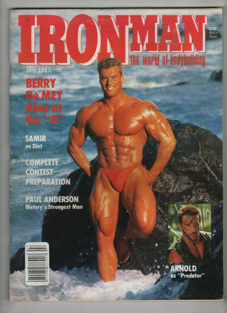 Iron Man Mag Berry De May Arnold Schwarzenegger July 1987 011121nonr