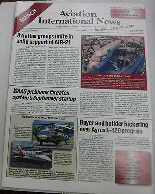 Aviation International News Magazine Solid Support AIR-21 March 2000 FAL 072115R