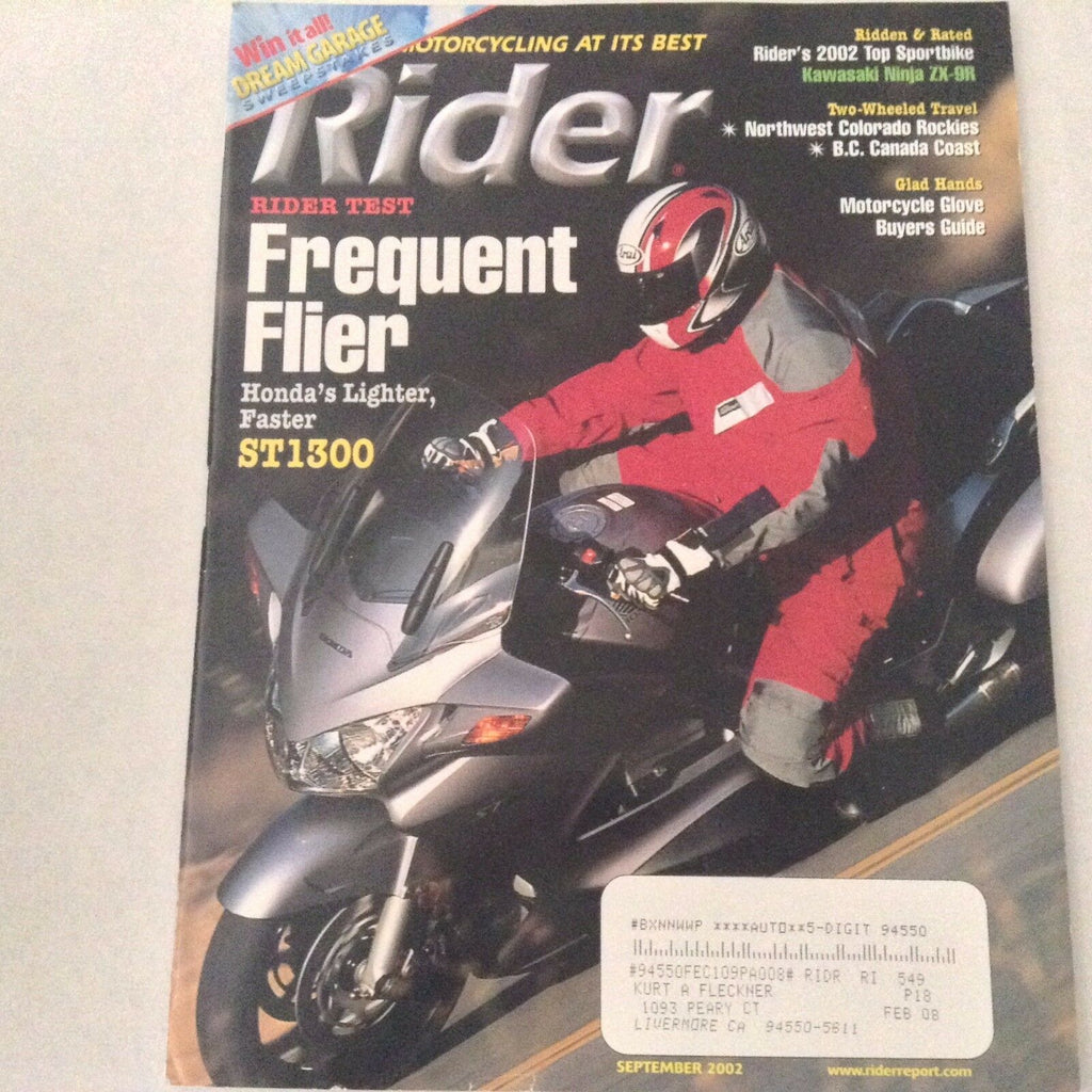 Rider Magazine Honda's Lighter ST1300 Col Rockies September 2002 061017nonrh