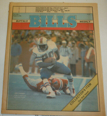 Buffalo Bills Weekly Magazine Joe Cribbs No.2 Draft Pick August 1981 122414R