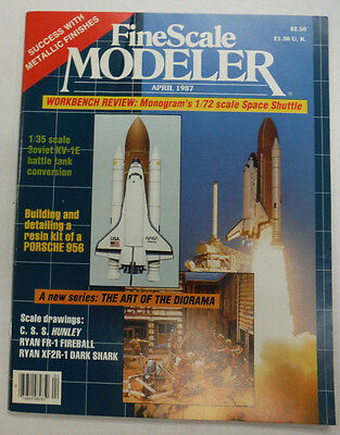 FineScale Modeler Magazine Porsche 956 Soviet KV-1E April 1987 042515R