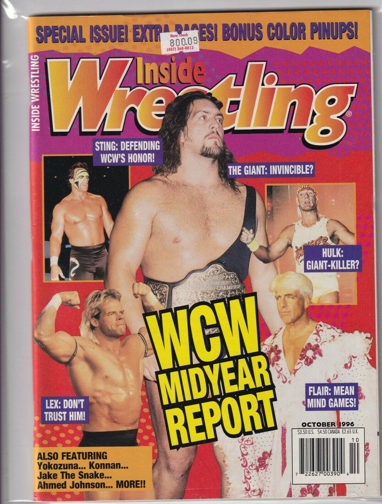 Inside Wrestling Magazine Big Show Sting Lex Luger October 1996 060319nonr