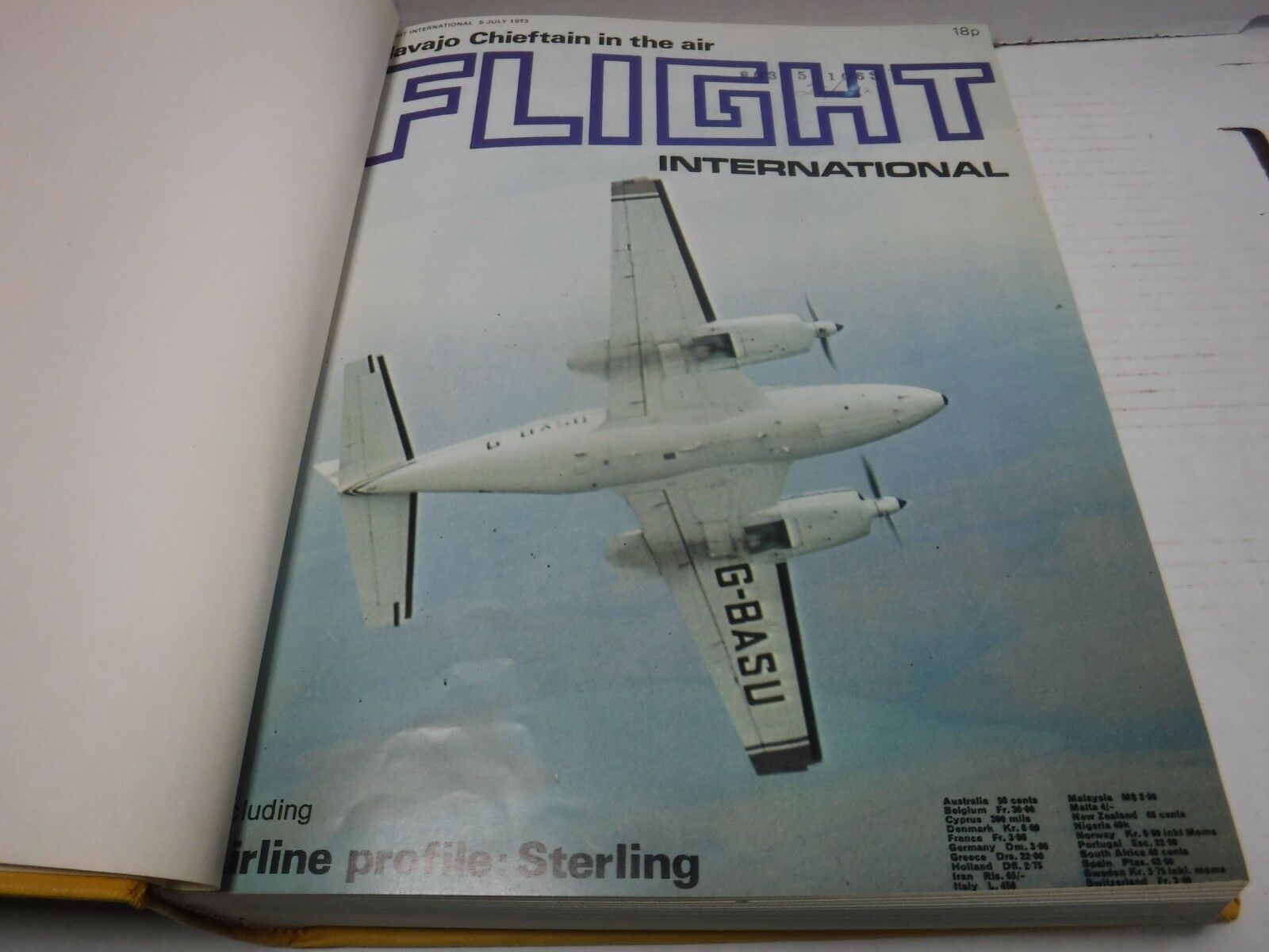 Flight International Magazine July-September 1973 Issues Bound Ex-FAA ...