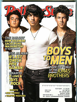 Rolling Stone Magazine July 9-23 2009 Jonas Brothers w/ML EX 032216jhe