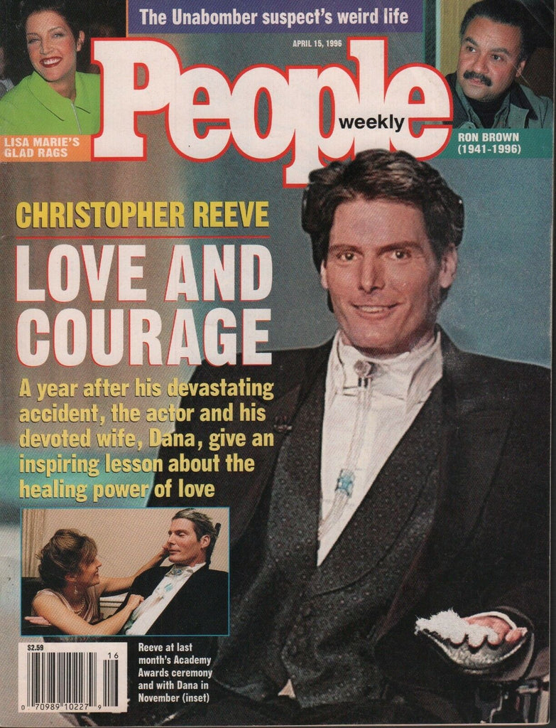 People Weekly April 15 1996 Christopher Reeve Lisa Marie Ron brown 050918DBE