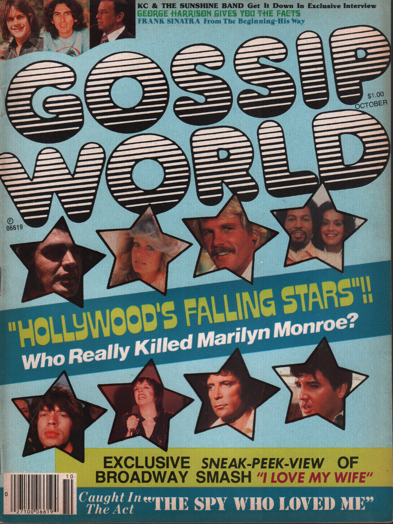 Gossip World October 1977 Elvis Presley Marilyn Monroe Farrah Fawcett 080520AME