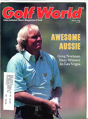 Golf World Magazine May 9 1986 Greg Norman EX 080616jhe