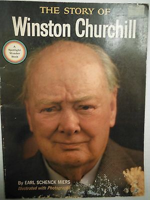 1965 The Story of Winston Churchill By Earl Schenck Miers Wonder Books 1222SM