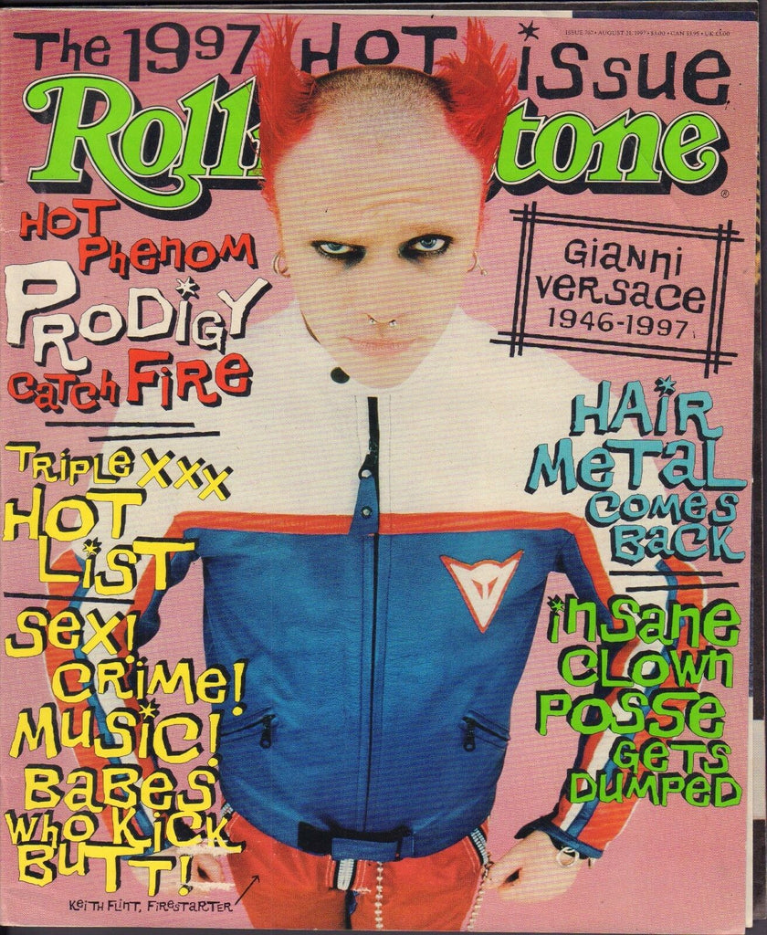 Rolling Stone August 21 1997 Gianni Versace, Keith Flint w/ML 102916DBE2