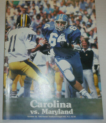 Carolina Vs Maryland Magazine Kenan Stadium October 1982 122214R