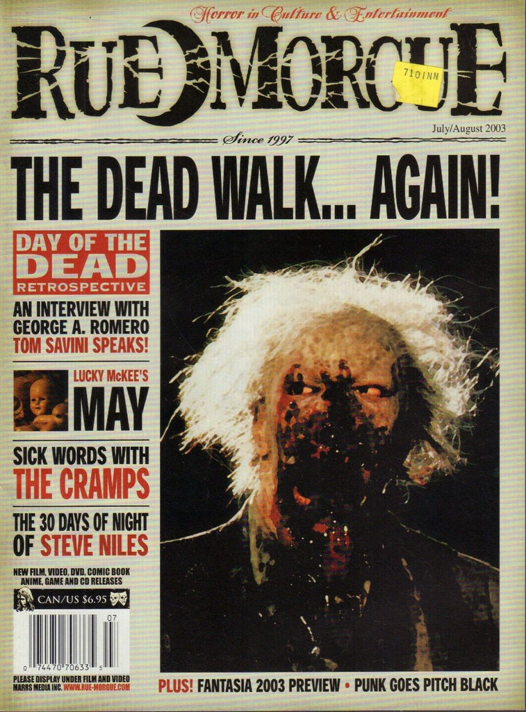 Rue Morgue July August 2003 Day Of The Dead Steve Niles 020218DBE2