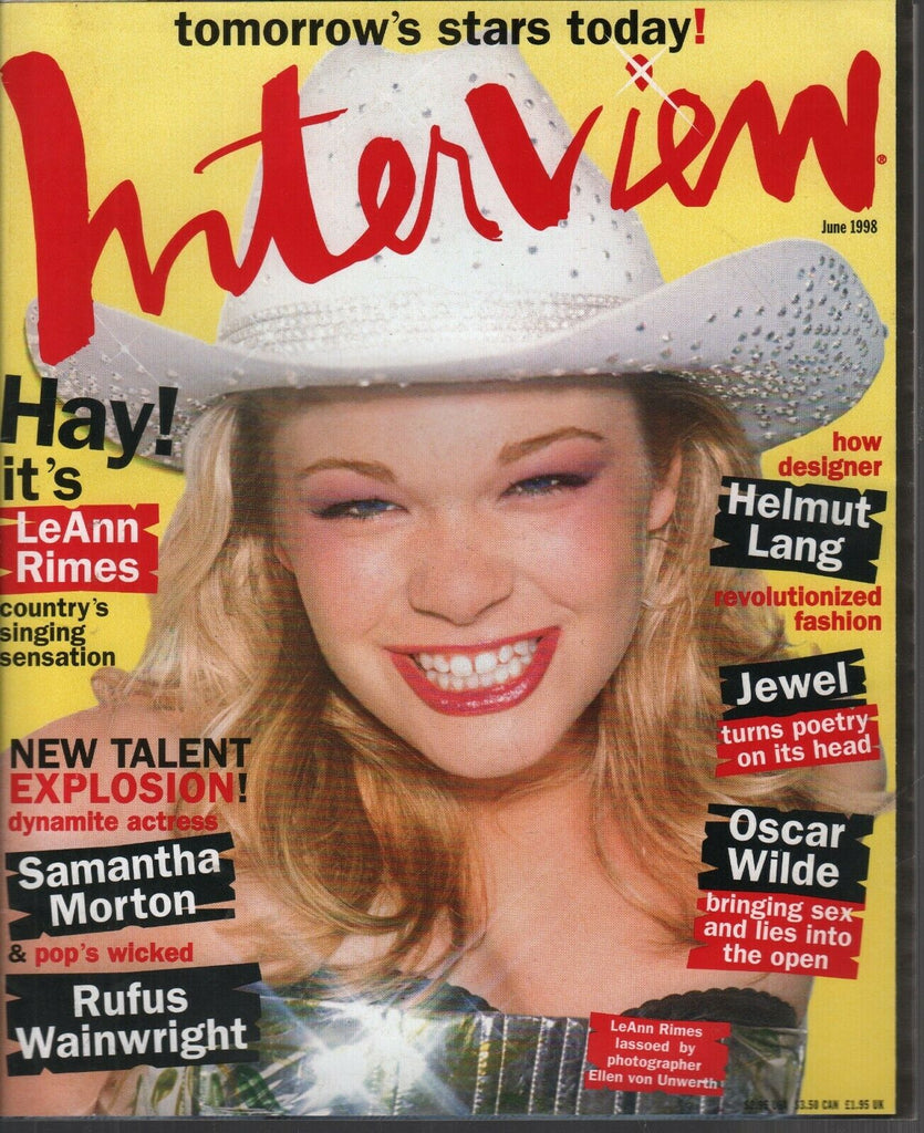 Interview June 1998 LeAnn Rhymes Bruce Weber Jewel Oscar Wilde 090419AME