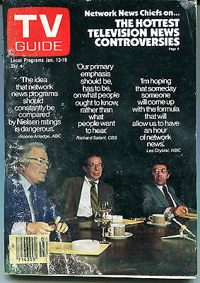 TV Guide Jan. 13-19, 1979 Network News Chiefs Roone Arledge VG NO ML 121715jhe