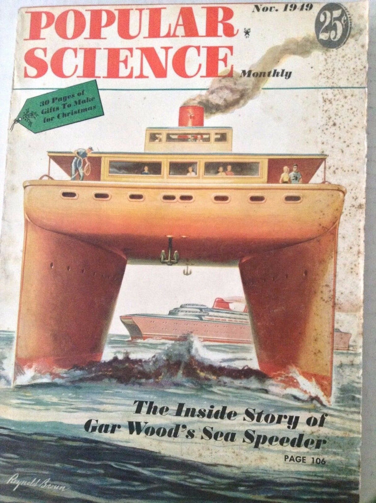 Popular Science Magazine Gar Wood's Sea Speeder November 1949 082817nonrh2