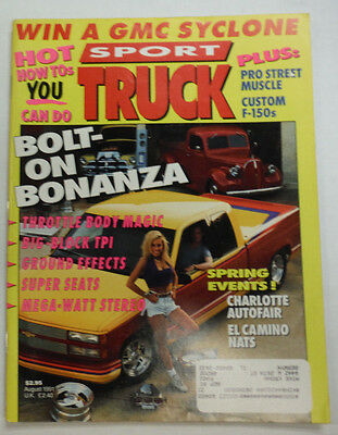 Sport Truck Magazine Bolt On Bonanza & Charlotte Autofair August 1991 052115R