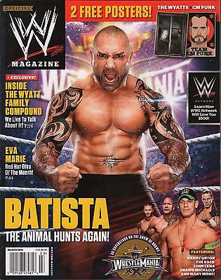 WWE Magazine Batista, Eve Marie No Poster EX 121115DBE