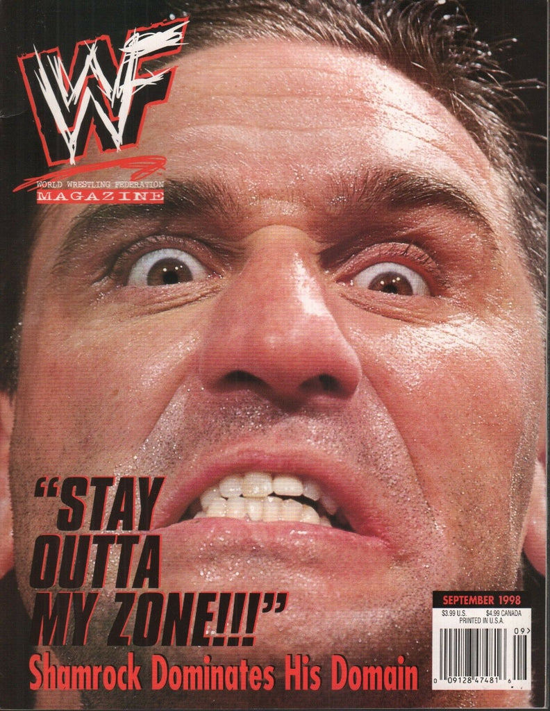 WWF World Wrestling Federation Magazine September 1998 Ken Shamrock 012819AME2