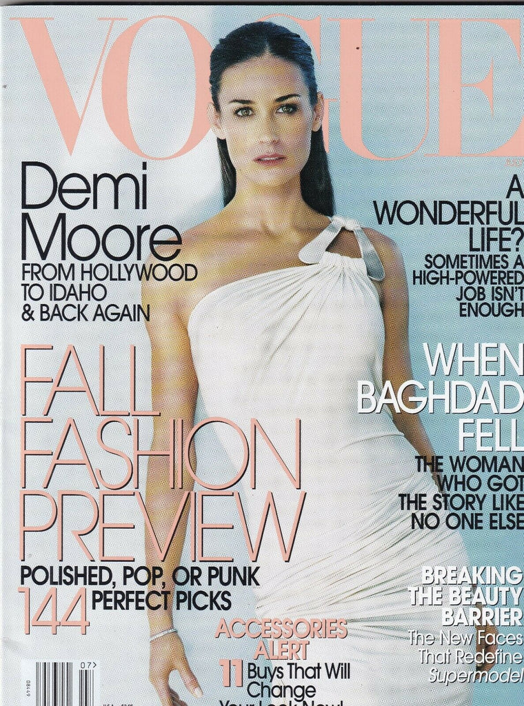 Vogue Magazine Demi Moore Fashion Preview July 2003 100319nonr