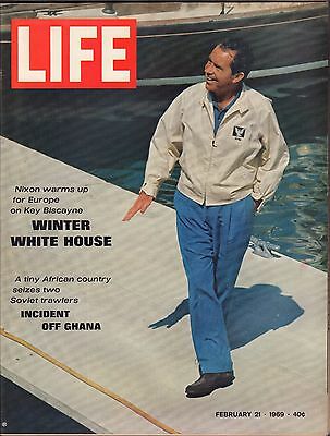 Life Magazine February 21 1969 Birthday, Winter White House VG 042216DBE2