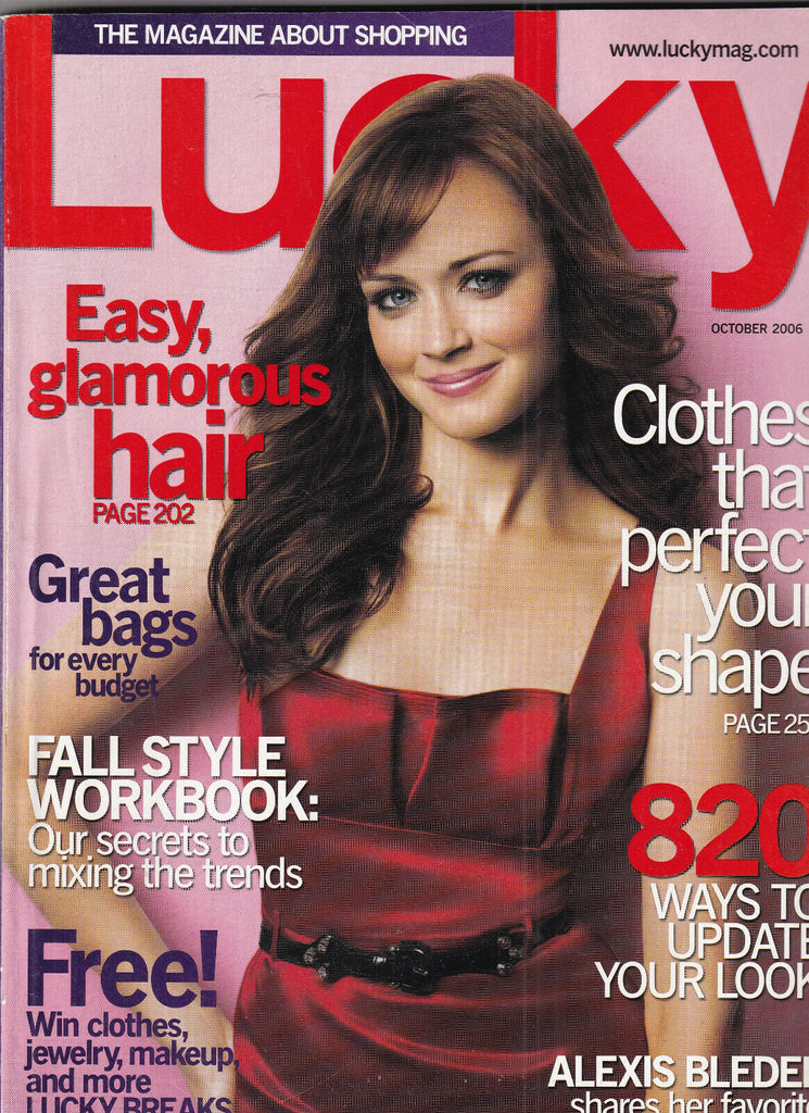 Lucky Mag Alexis Bledel & Fall Style Workbook October 2006 101619nonr