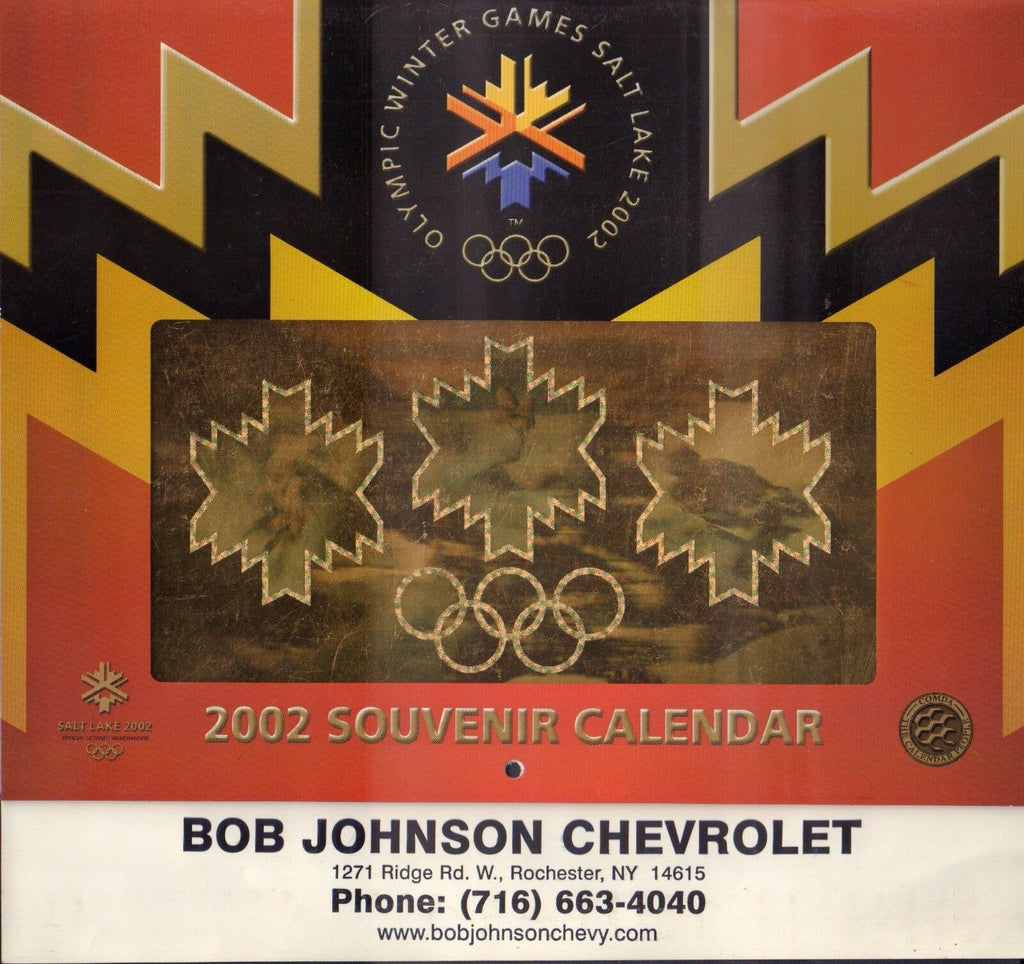 Bob Johnson Chevrolet 2002 Olympic Calendar 090917nonjhe