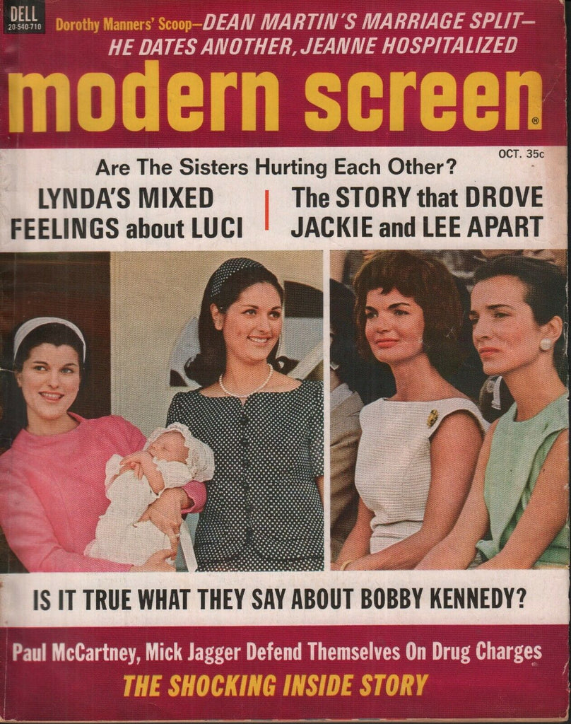 Modern Screen October 1967 Jackie Kennedy Bobby Paul McCartney 062019AME