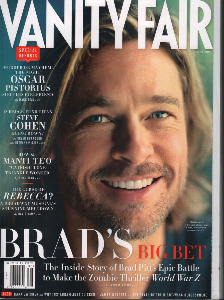 Vanity Fair June 2013 Brad Pitt Steven Cohen Manti Te 092118AME