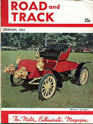Road & Track Magazine February 1951 1903 Ford GD 122215jhe