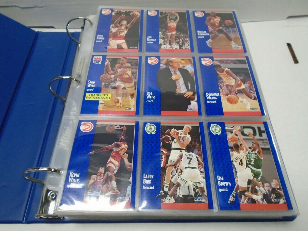 Fleer 91-92' Basketball Complete 400 Card Set w/Inserts Larry Bird MJ 121419AMCS