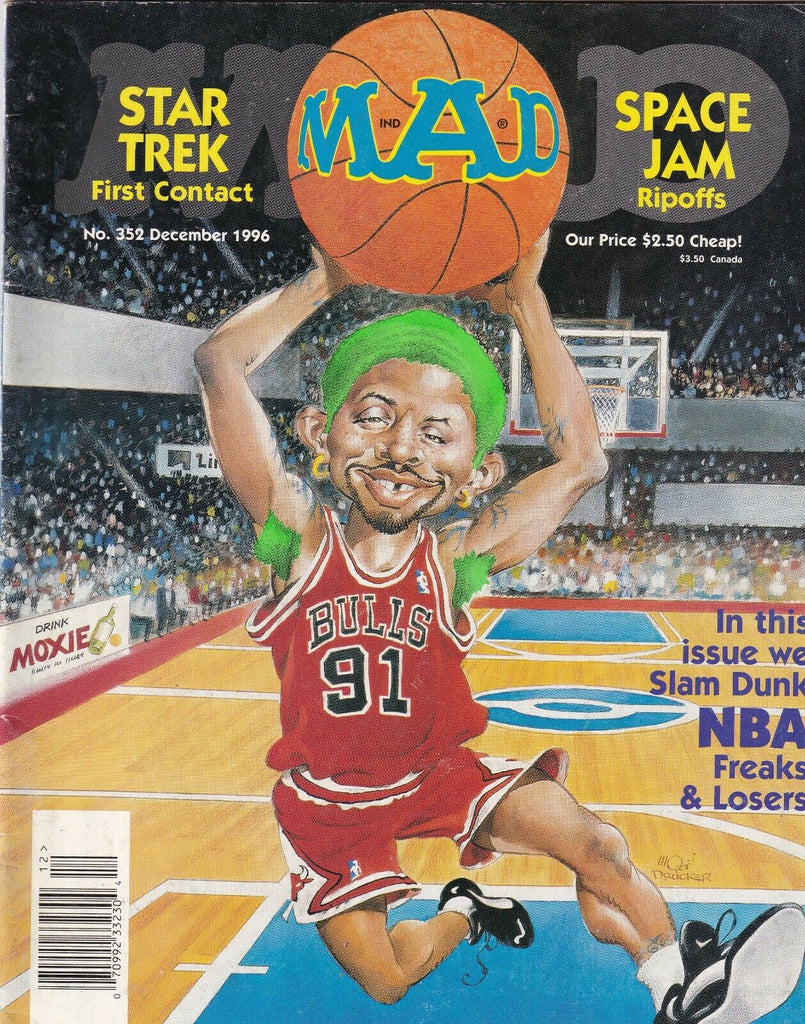 Mad Magazine NBA Freaks & Losers No.352 December 1996 070419nonr