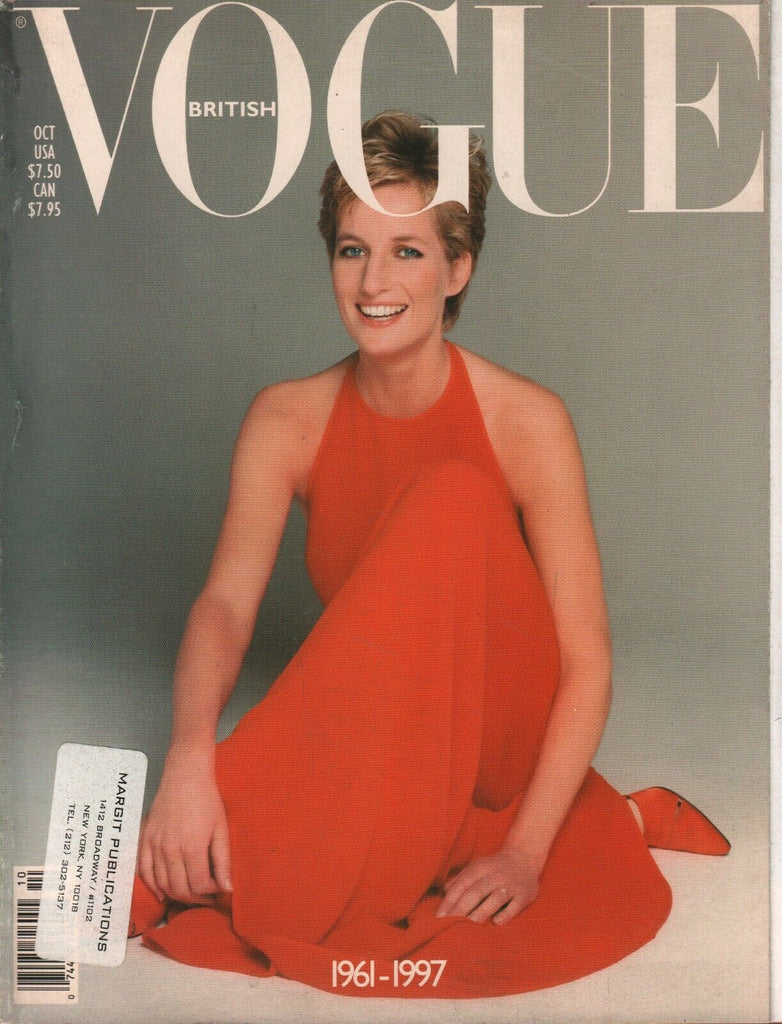 Vogue British Fashion October 1997 Princess Diana Memorial Issue 100220ame2