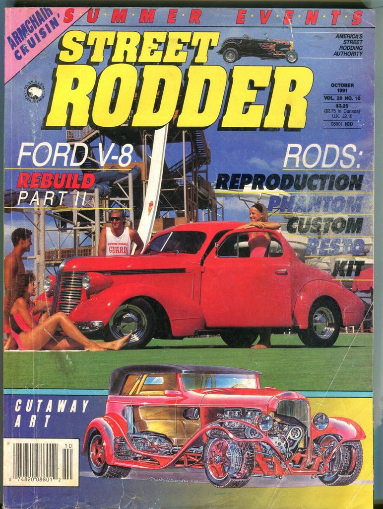 Street Rodder Magazine October 1991 Ford V-8 VG No ML 042117nonjhe