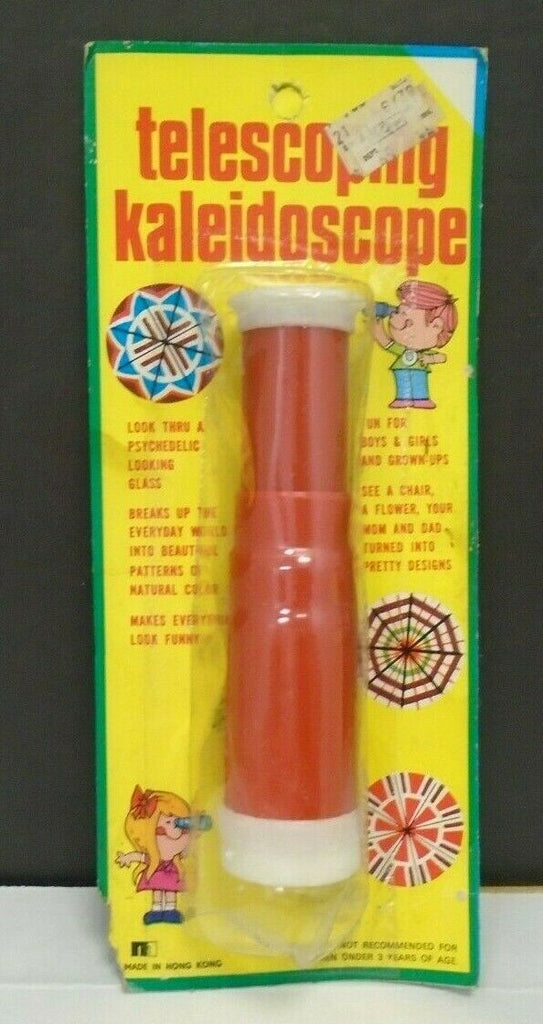 Telescoping Kaleidoscope Vintage Made in Hong Kong Plastic Toy 062519DBT3