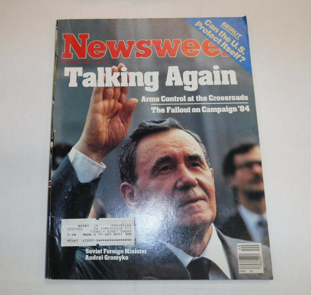 Newsweek Magazine Soviet Minister Andrei Gromyko October 1, 1984 101916R