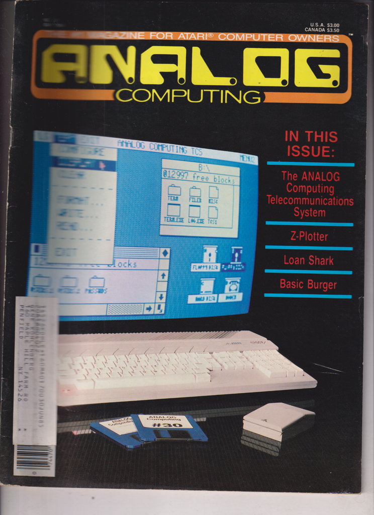 Analog Computing Atari Mag Z-Plotter & Loan Shark May 1985 010920nonr