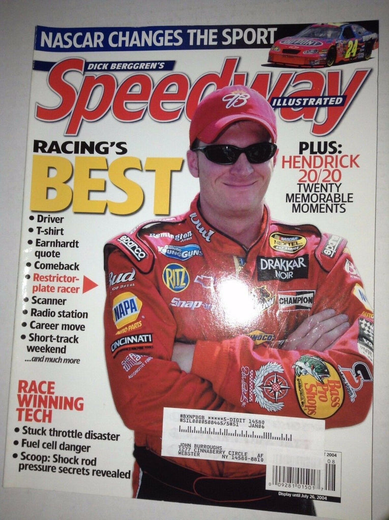 Speedway Illustrated Magazine Hendrick 20/20 August 2004 041217nonrh
