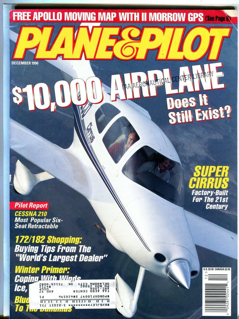 Plane & Pilot Magazine December 1996 Super Cirrus EX w/ML FAA Library 101716jhe