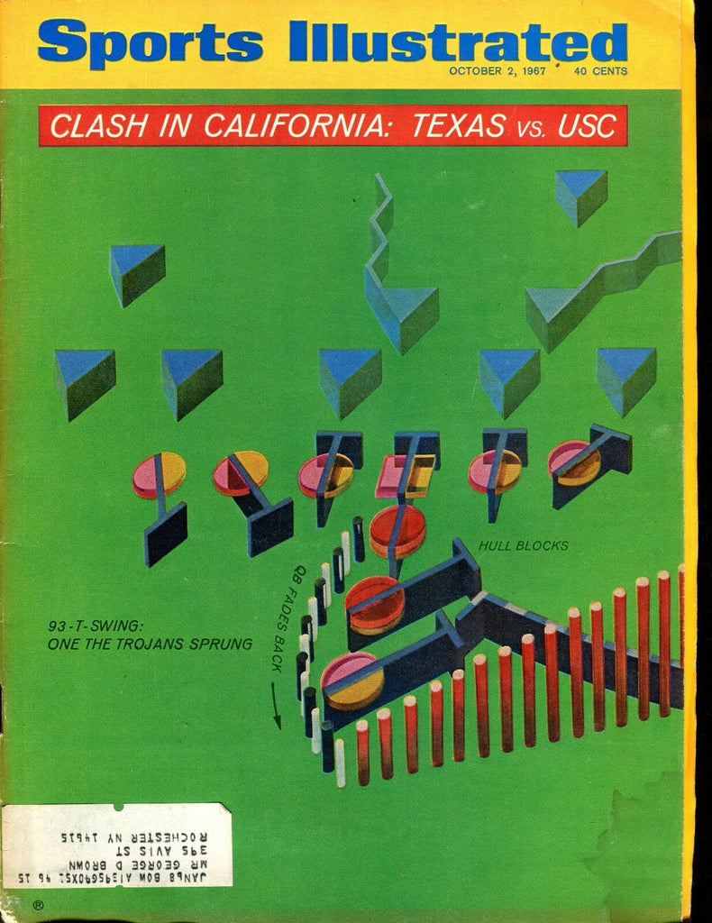 Sports Illustrated Magazine October 2 1967 Texas vs. USC VG w/ML 020817jhe