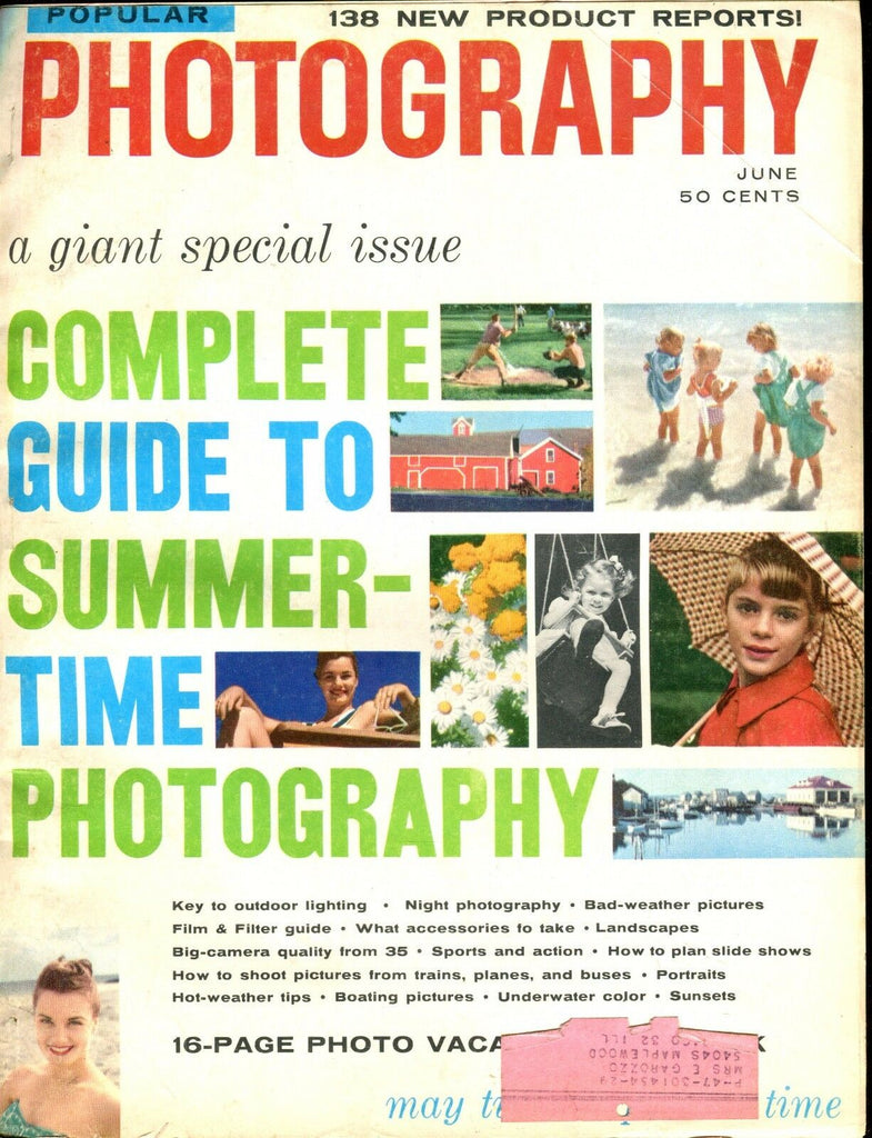 Popular Photography Magazine June 1958 GD w/ML 021417jhe