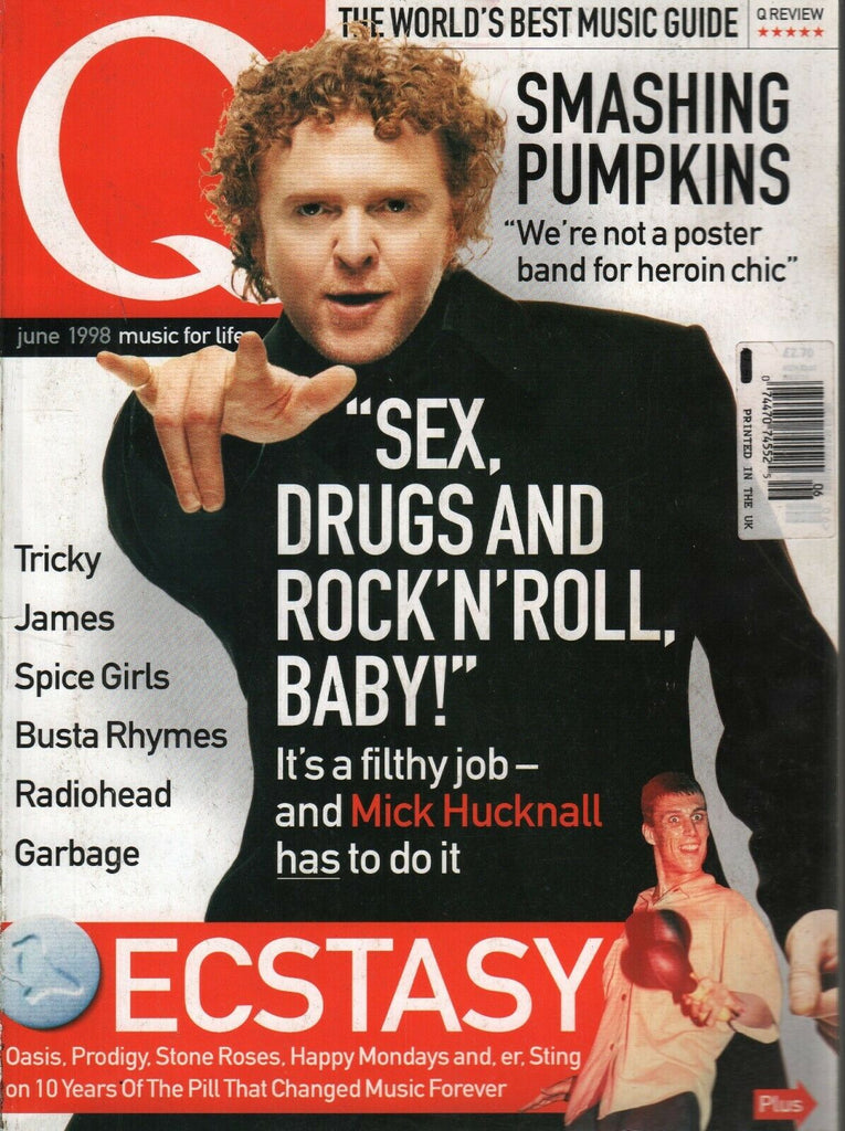Q UK Music Magazine June 1998 Smashing Pumpkins Mick Hucknall 111319AME