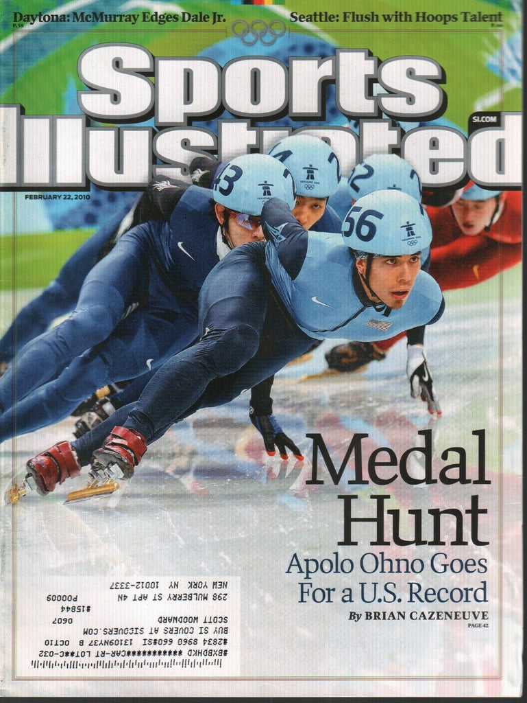Sports Illustrated February 22 2010 Apolo Ohno Olympics Record 022620AME2
