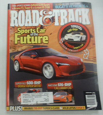 Road & Track Magazine Callaway C16 & Dodge Viper SRT10 February 2007 061215R
